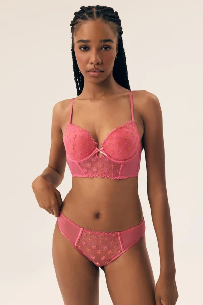 Push-up podprsenka Bloomy - polokorzet - Růžová