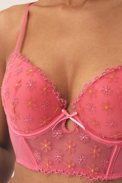 Push-up podprsenka Bloomy - polokorzet - Růžová