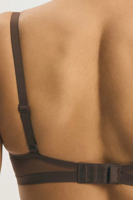 Push-up podprsenka Basic - Tmavě hnědá