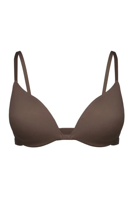 Push-up podprsenka Basic - Tmavě hnědá