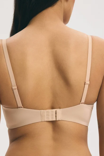 Balkonetová push-up podprsenka Raffen Bardot - na holá záda - Písková