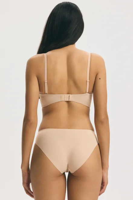 Balkonetová push-up podprsenka Raffen Bardot - na holá záda - Písková