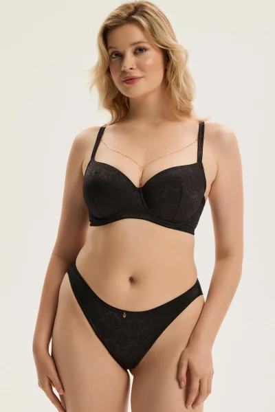 Vyztužená podprsenka Charm - Černá