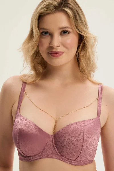 Vyztužená podprsenka Charm - Starorůžová