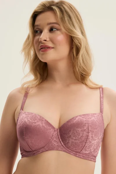 Vyztužená podprsenka Charm - Starorůžová