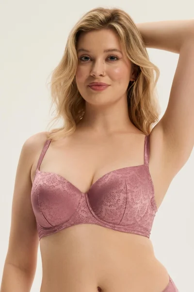 Vyztužená podprsenka Charm - Starorůžová