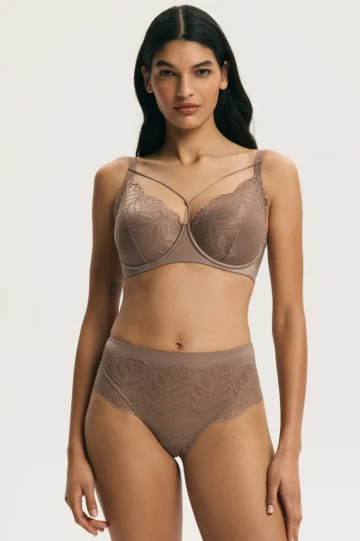 Vyztužená podprsenka Aurora - Mocca