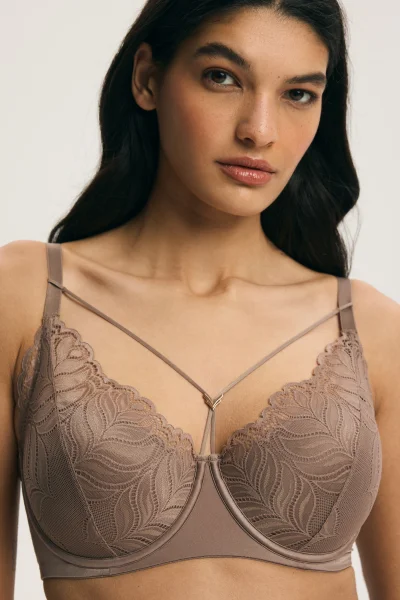 Vyztužená podprsenka Aurora - Mocca