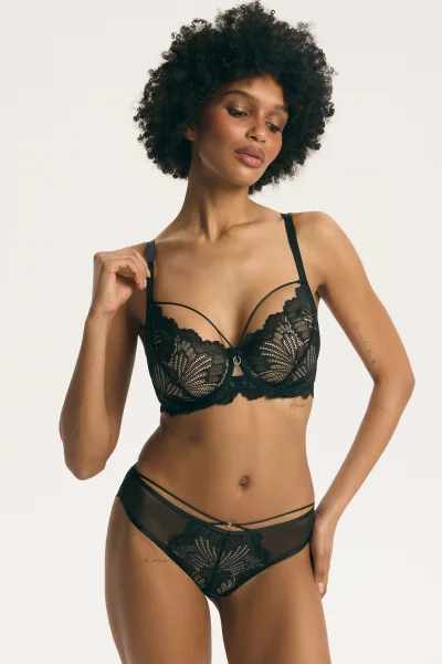 Vyztužená podprsenka Sonia - Černo-béžová