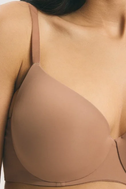 Hladká vyztužená podprsenka Beautiful - neviditelná pod oblečením - Béžová
