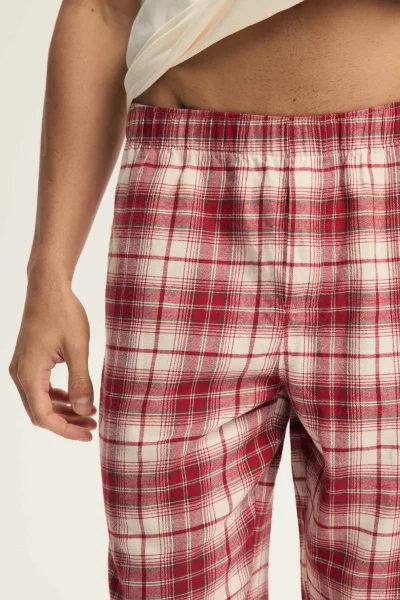 CRE Pánské pyžamo Chrismis - Krémová