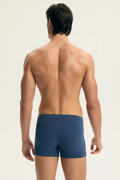 3 PACK boxerky Aspen - bavlna - Světlemodrá-tmavěmodrá