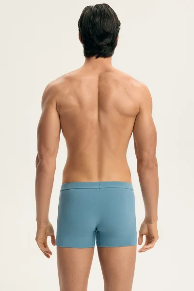 3 PACK boxerky Aspen - bavlna - Světlemodrá-tmavěmodrá