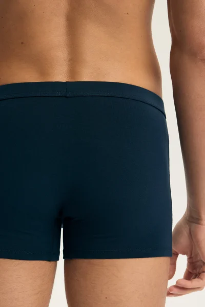 3 PACK boxerky Aspen - bavlna - Světlemodrá-tmavěmodrá