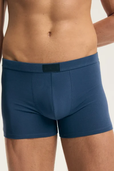 3 PACK boxerky Aspen - bavlna - Světlemodrá-tmavěmodrá