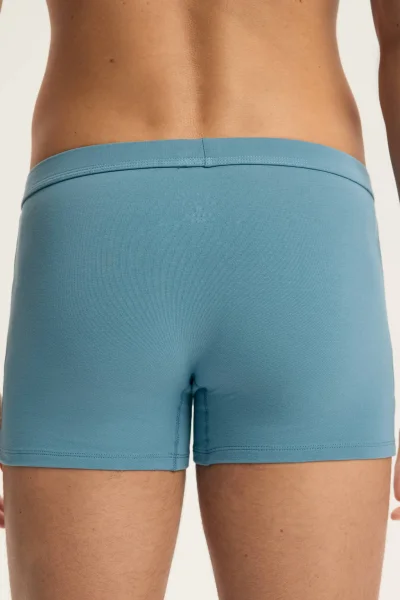 3 PACK boxerky Aspen - bavlna - Světlemodrá-tmavěmodrá