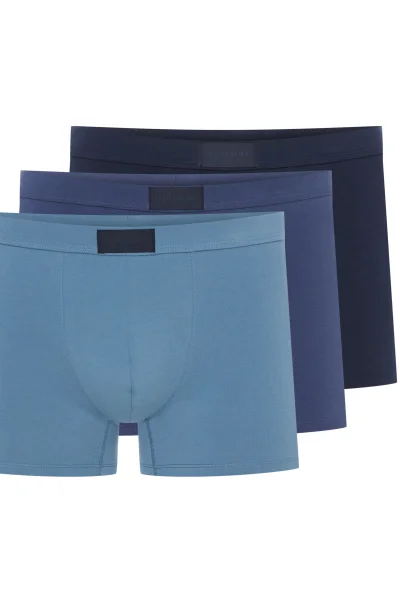 3 PACK boxerky Aspen - bavlna - Světlemodrá-tmavěmodrá