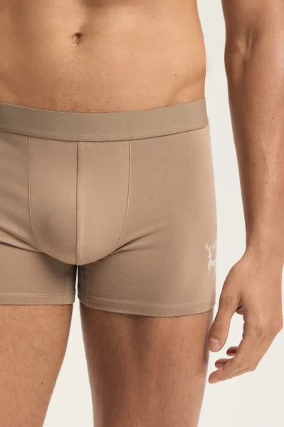 2 PACK boxerky Aura - Béžová