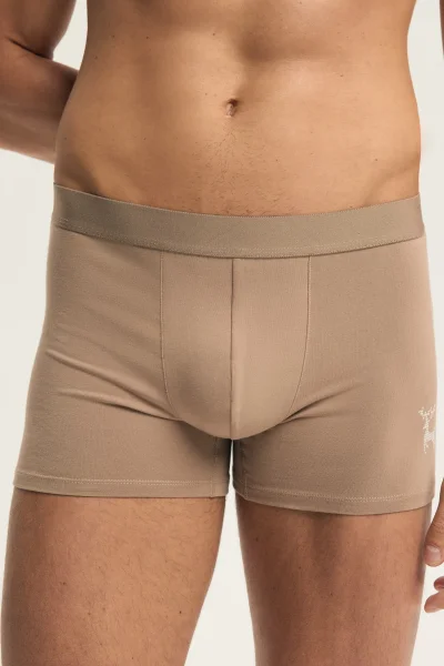2 PACK boxerky Aura - Béžová