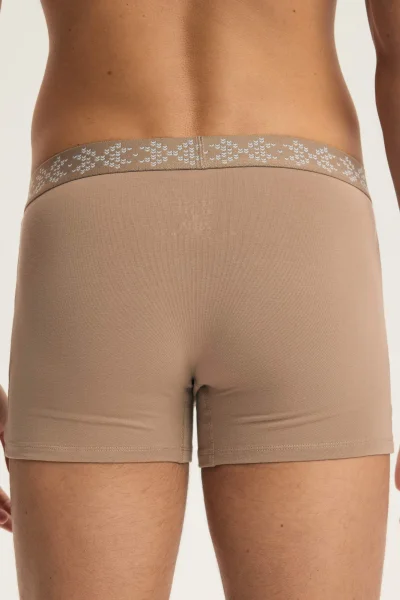 2 PACK boxerky Aura - Béžová