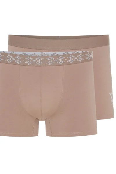 2 PACK boxerky Aura - Béžová