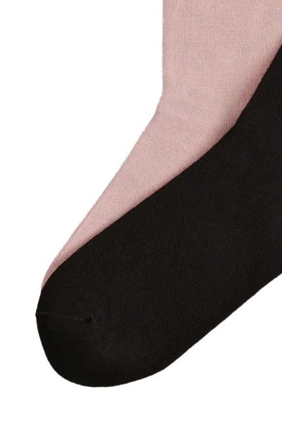 2 PACK ponožky Zahira - modal - Černo-růžová