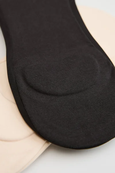 2 PACK Ťapky Alyssa - do balerín - Černo-béžová