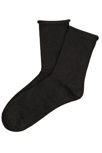2 PACK ponožky Anna - lesklejší efekt - Černá