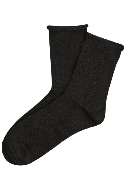 2 PACK ponožky Anna - lesklejší efekt - Černá
