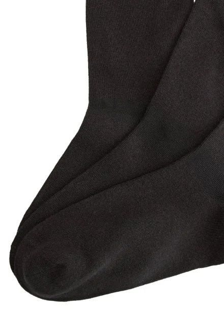3 PACK Dámské vánoční ponožky Mistletoe - Černá