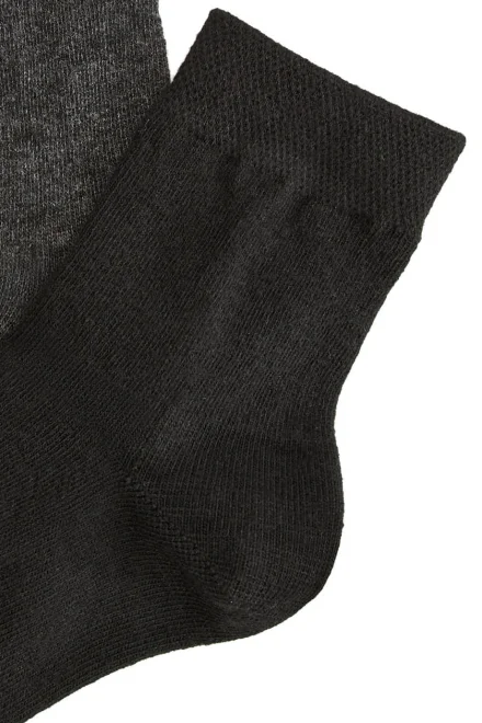 2 PACK dámské prémiové ponožky Bindi - Černo-šedá