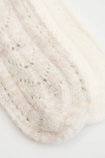 2 PACK dámské prémiové ponožky Bexa - Ecru