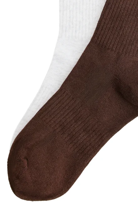 2 PACK ponožky Ankle Squad - antibakteriální - Tmavě hnědá