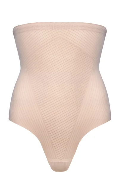 Modelující tanga Shapy - vyšší pas - Béžová
