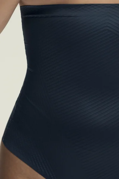 Modelující tanga Shapy - vyšší pas - Tmavě modrá