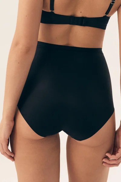 Modelující kalhotky Plain - Černá