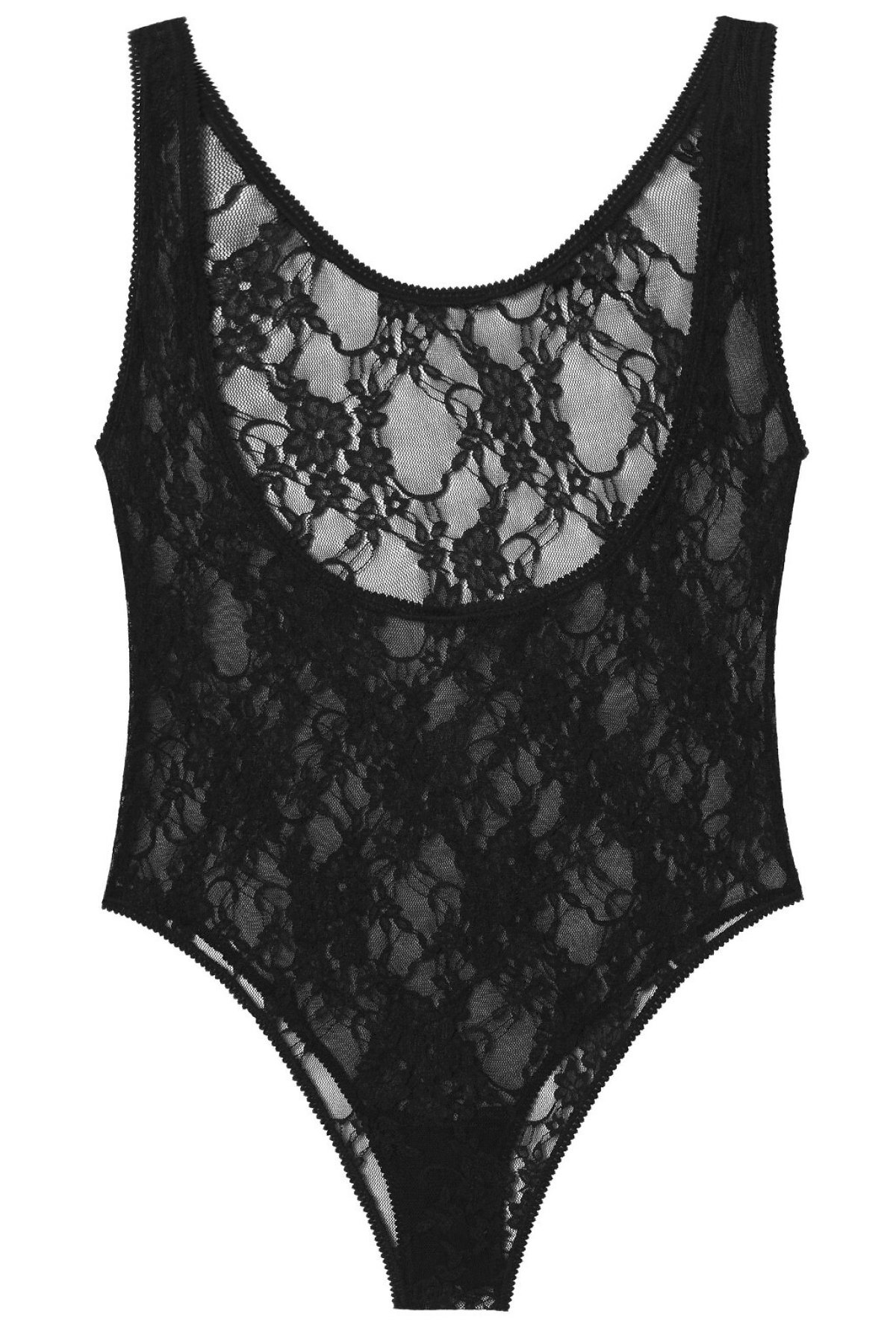 Dámské krajkové body Fiore Emma Černá L