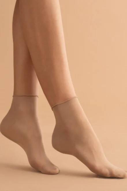 Dámské silonkové ponožky Press Less - 15 DEN - Natural