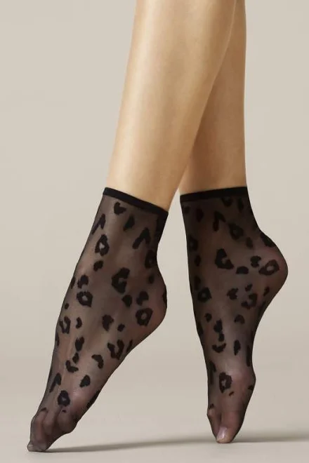 Dámské silonkové ponožky G 1076 - 8 DEN - Černá