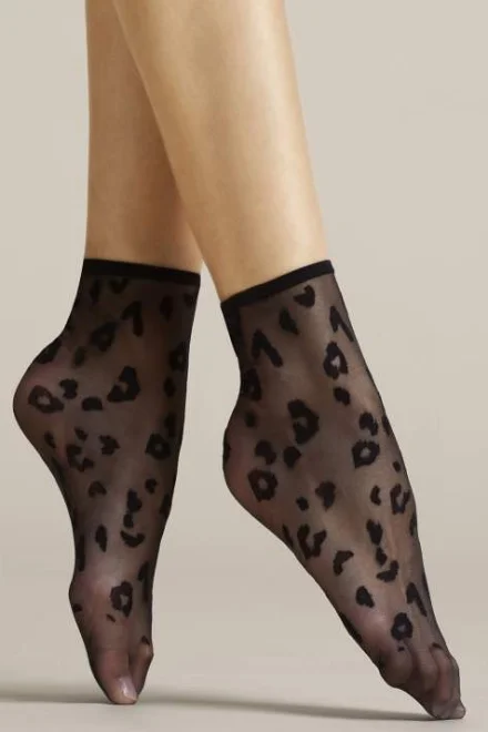 Dámské silonkové ponožky G 1076 - 8 DEN - Černá