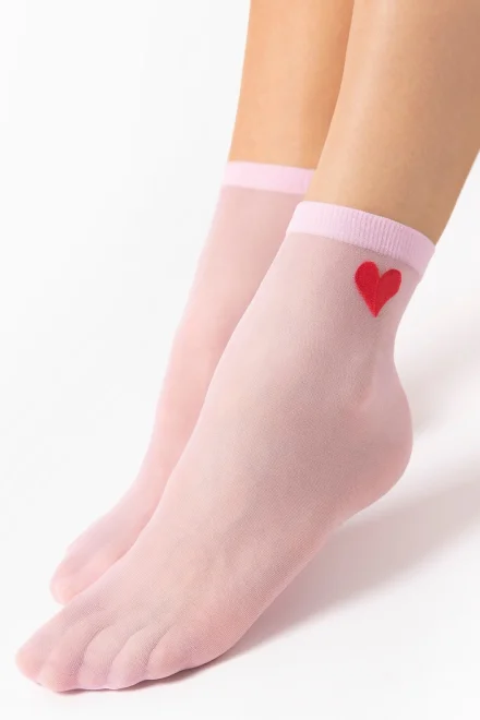 Silonkové ponožky G 1191 - 20 DEN - Světle růžová