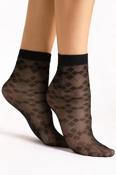 Silonkové ponožky Una - 20 DEN - Černá