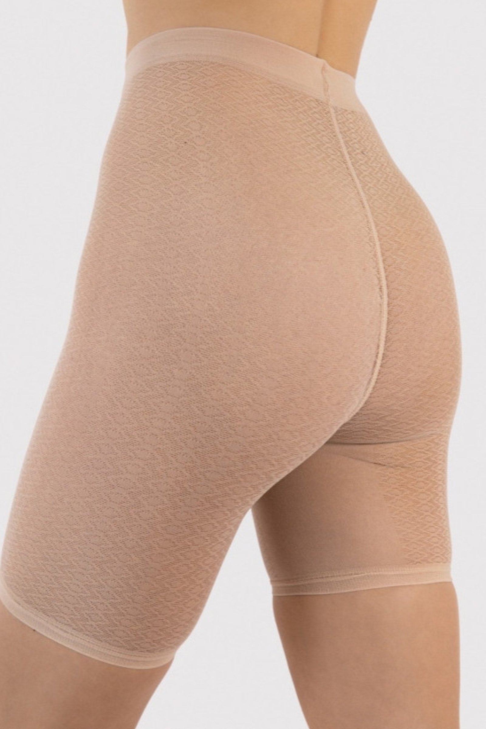 Vzorované punčochové kraťasy Fiore M0011 - Vicky 30 DEN Tělová XL/2XL