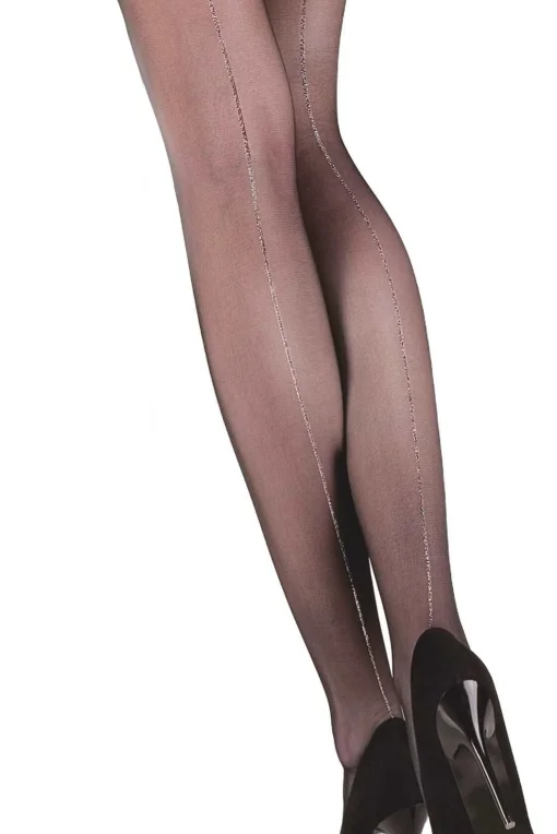 Vzorované silonky Lurex - 20 DEN