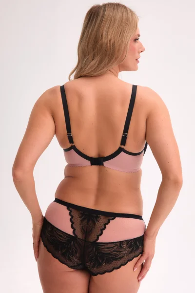 Kalhotky 1308 Amara - Černo-růžová