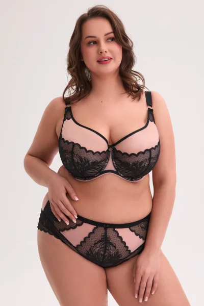 Kalhotky 1308 Amara - Černo-růžová