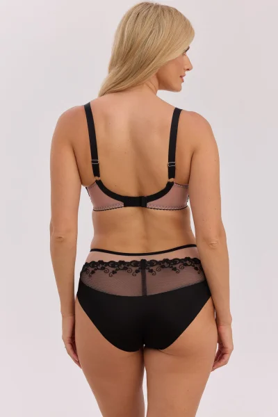 Kalhotky Fatma - Černo-hnědá