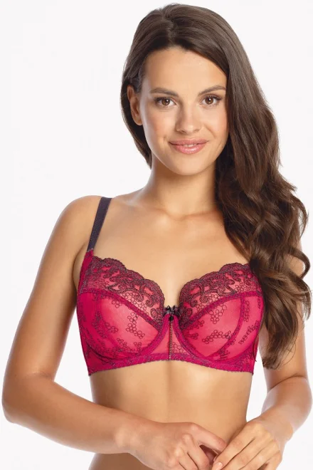 Nevyztužená podprsenka 1115 Rose - Červená