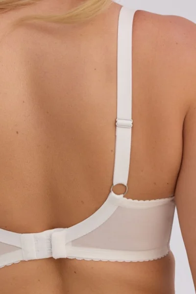 Polovyztužená podprsenka Judith - Ecru-šedá