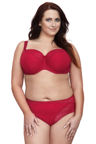 Polovystužená podprsenka 594M Sandy Maxi-RED